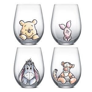 Disney Winnie the Pooh “Exploring a Classic” Stemless Drinking Glasses NWT